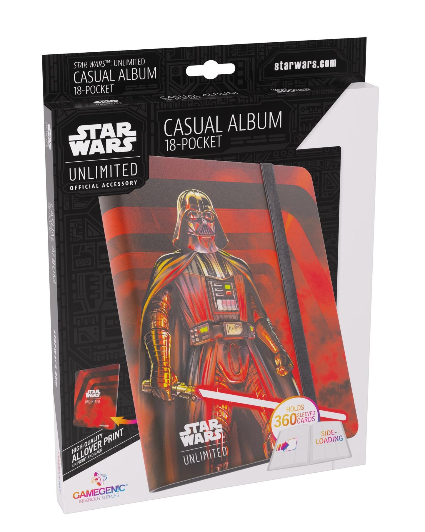 PREORDER Gamegenic Star Wars Unlimited 18-Pocket Album - Darth Vader Unstoppable