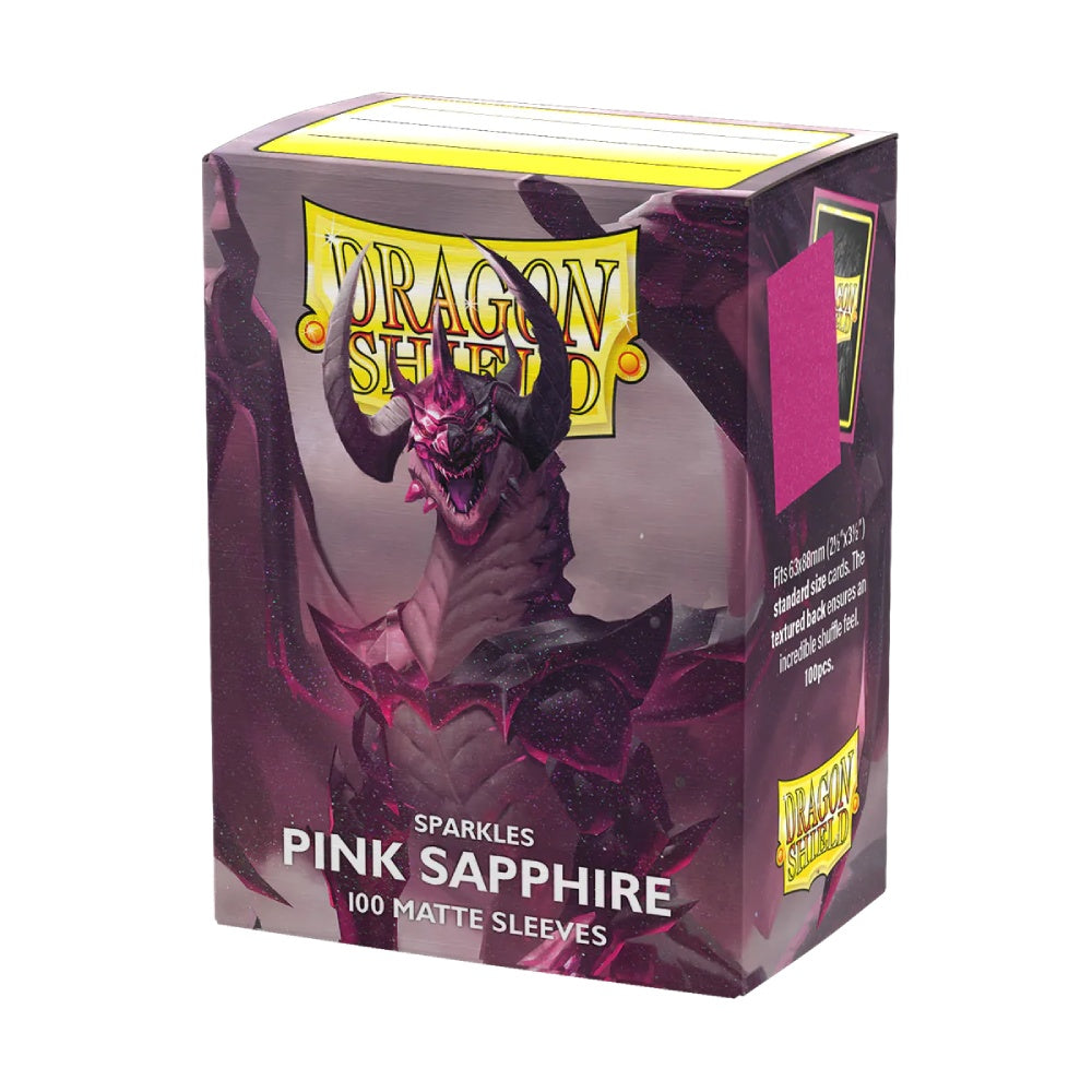 PREORDER Dragon Shield: Sleeves Matte Sparkles: Pink Sapphire