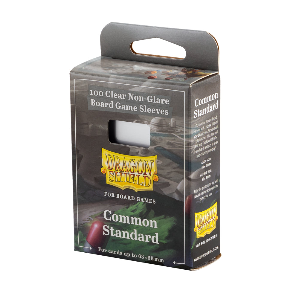 Dragon Shield: Board Game Sleeves Clear Non-Glare Common Standard