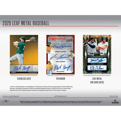 2026 Leaf Metal Baseball Hobby Box