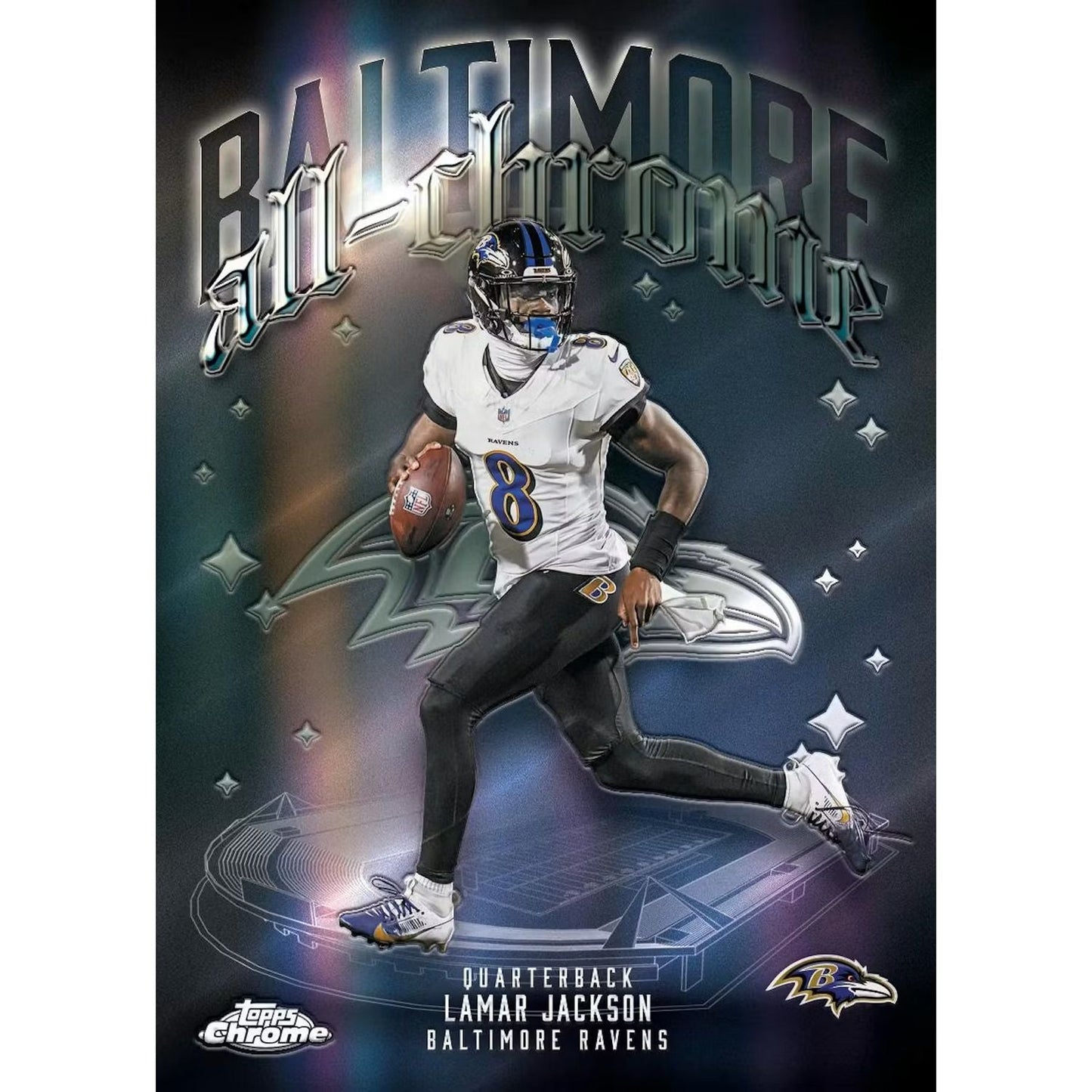 2025 Topps Chrome Football Jumbo Box