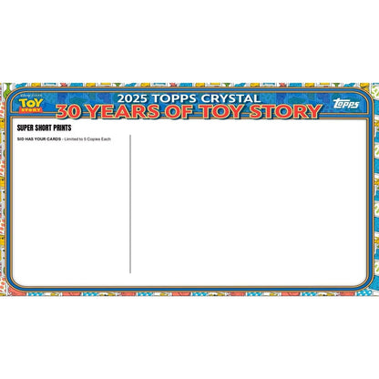 2025 Topps Pixar Crystal 30 Years of Toy Story Hobby Box