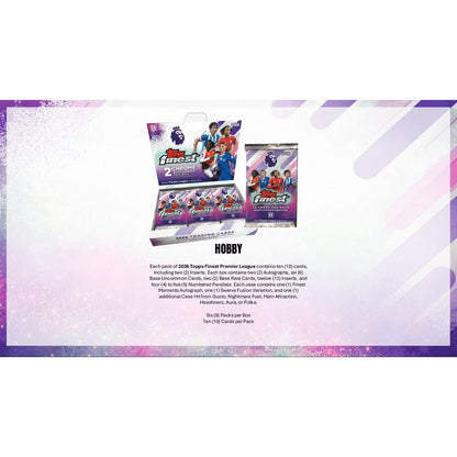 2026 Topps Finest Premier League EPL Soccer Hobby Box