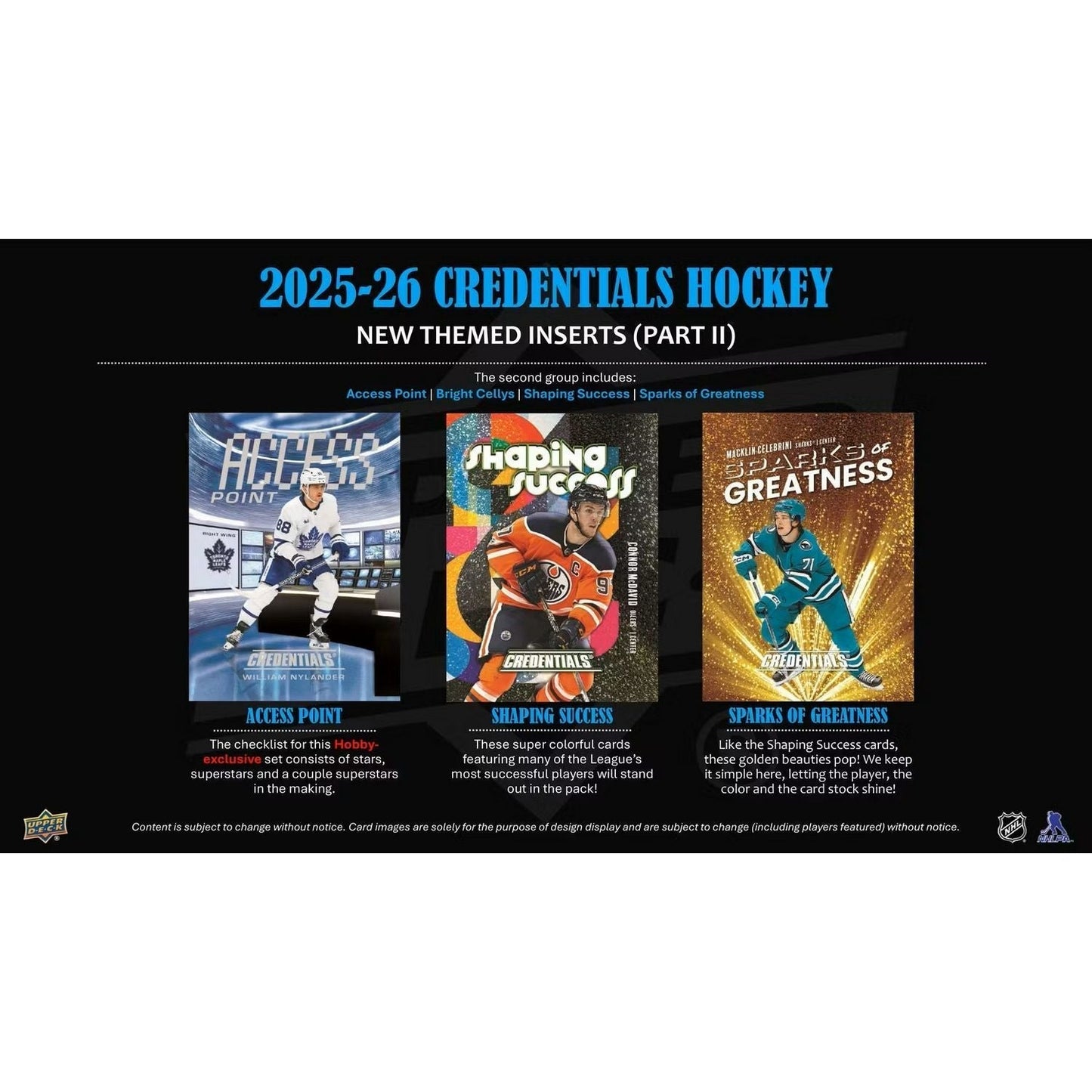 2025-26 Upper Deck Credentials Hockey Hobby Box *Contact Us To Order*