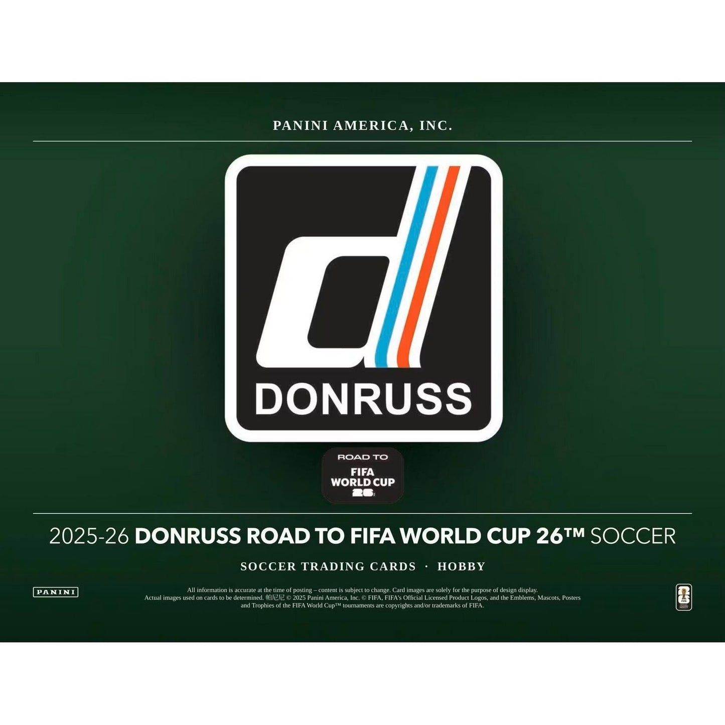 2025-26 Panini Donruss Road to FIFA World Cup Soccer Hobby Box