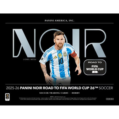 2025-26 Panini Noir Road to FIFA World Cup Soccer Hobby 3-Box Case