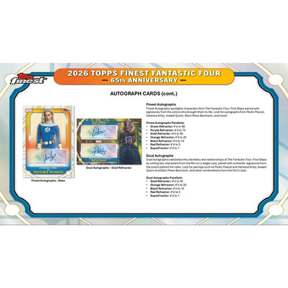 2026 Topps Finest: Fantastic Four 65th Anniversary Hobby Box