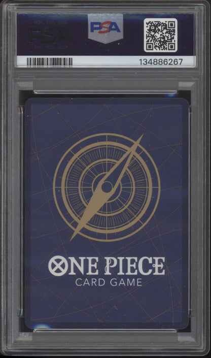 Monkey D Luffy One Piece Card Game OP09 Wanted Alternate Art #119 PSA 10