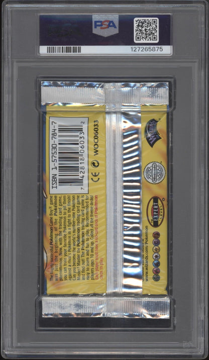 Base Set Pokemon Foil Charizard UK Booster Pack PSA 9 #2