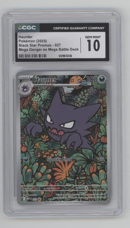 Haunter Pokemon Mega Gengar ex Mega Battle Deck Promo #027 CGC 10