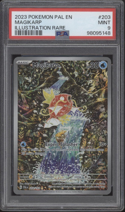 Magikarp Pokemon Paldea Evolved Illustration Rare #203 PSA 9 #2