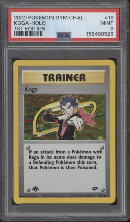 Koga Pokemon Gym Challenge Holo 1st Edition #19 PSA 9