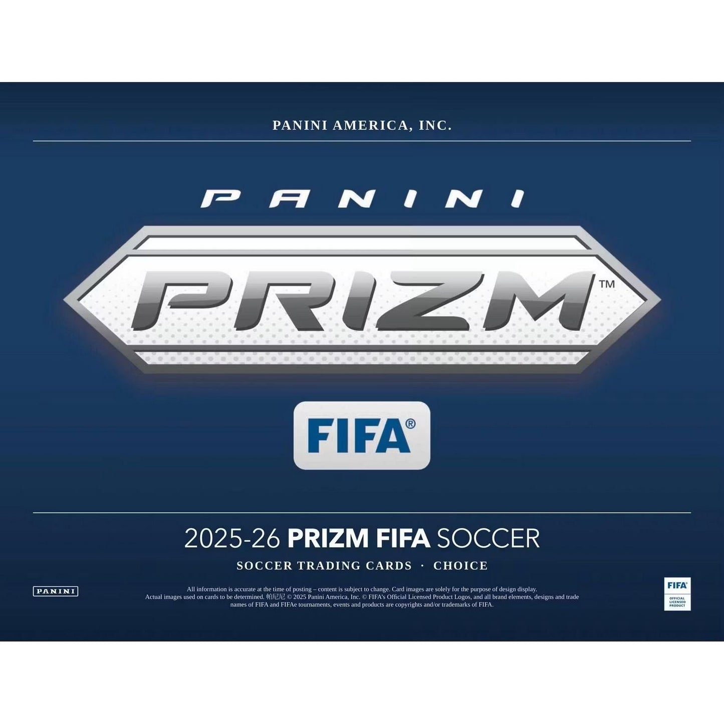 2025-26 Panini Prizm FIFA Soccer Choice Box