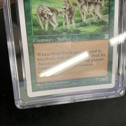 Wolf Pack Magic the Gathering Portal Three Kingdoms #158 CGC 8.5