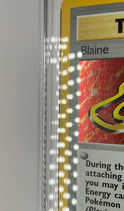 Blaine Pokemon Gym Challenge Holo 1st Edition #17 PSA 9