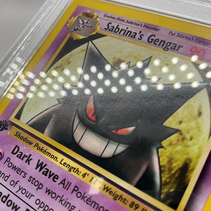 Sabrina's Gengar Pokemon Gym Challenge 1st Edition #29 PSA 9