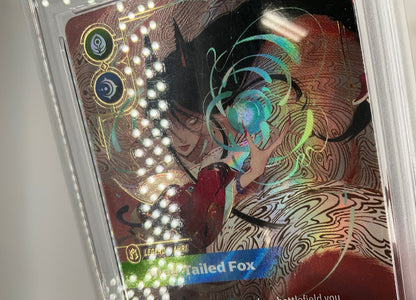 Ahri Nine-Tailed Fox Riftbound Origins Overnumber #303 PSA 10