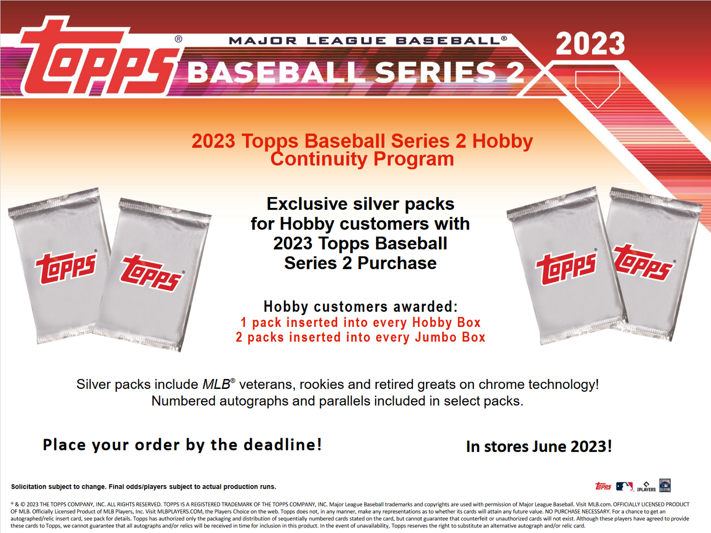 2023 Topps Series 2 Baseball Jumbo 6 Box Case