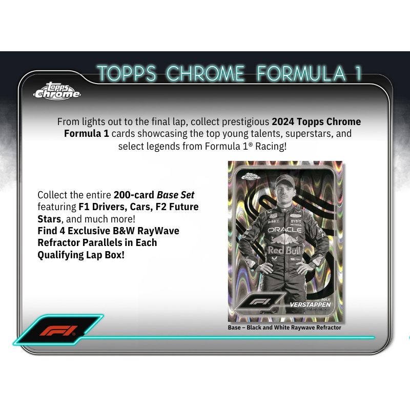 2024 Topps Chrome Formula 1 Qualifying Lap 20 Box Case