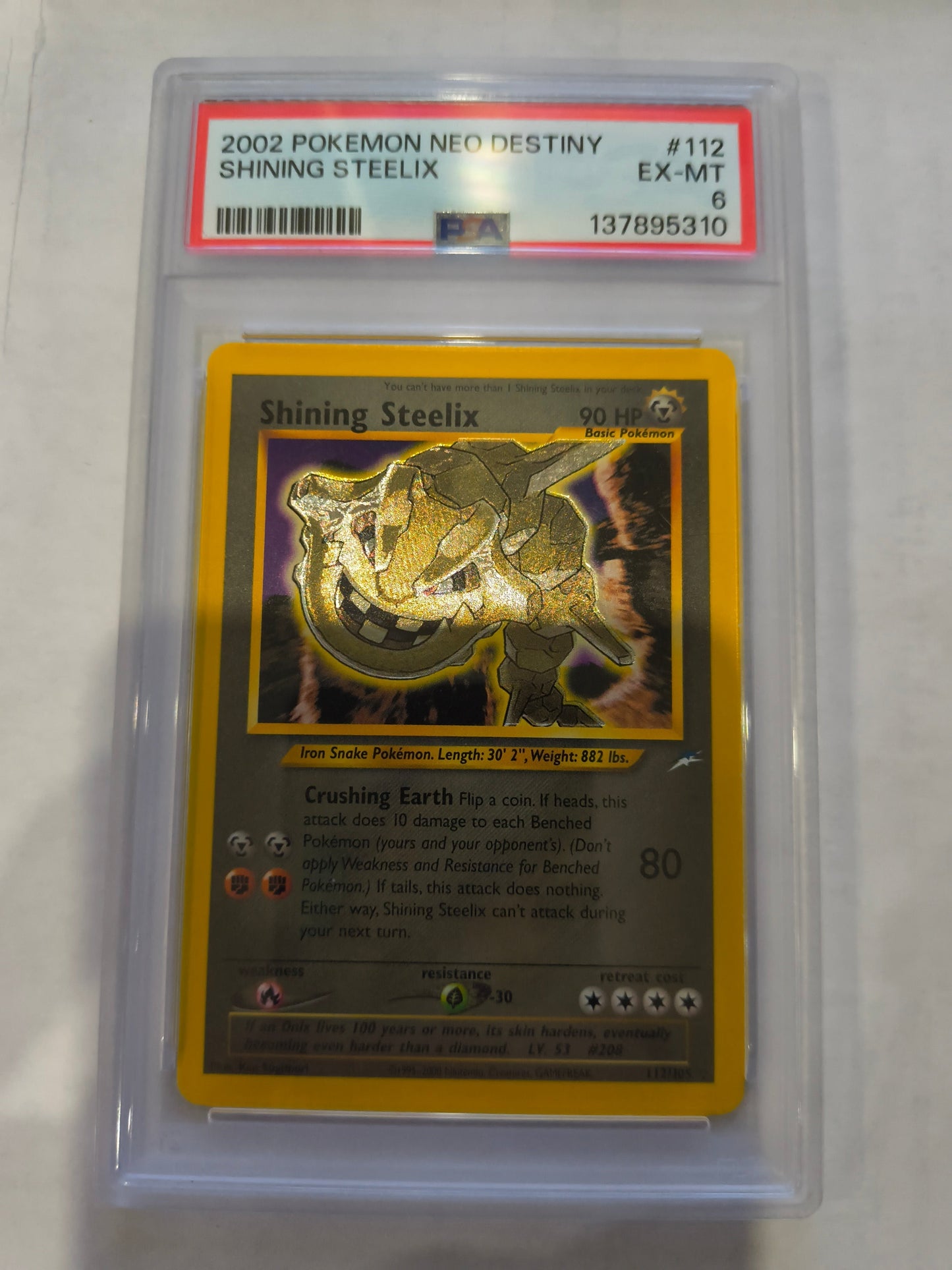 Pokemon: PSA 6 Shining Steelix